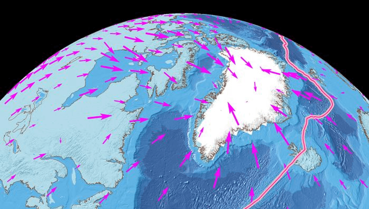 Rapid Ice Loss Triggered Continental Shift in North America