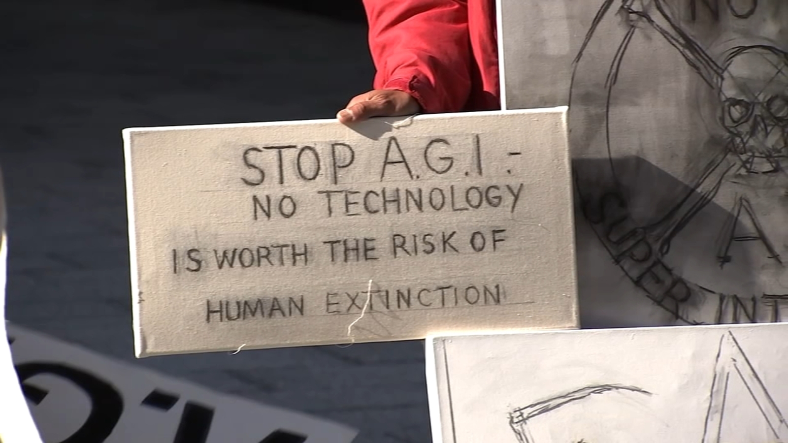Protesters Warn of AI’s Threat to Humanity as Political Debate Over Regulation Intensifies