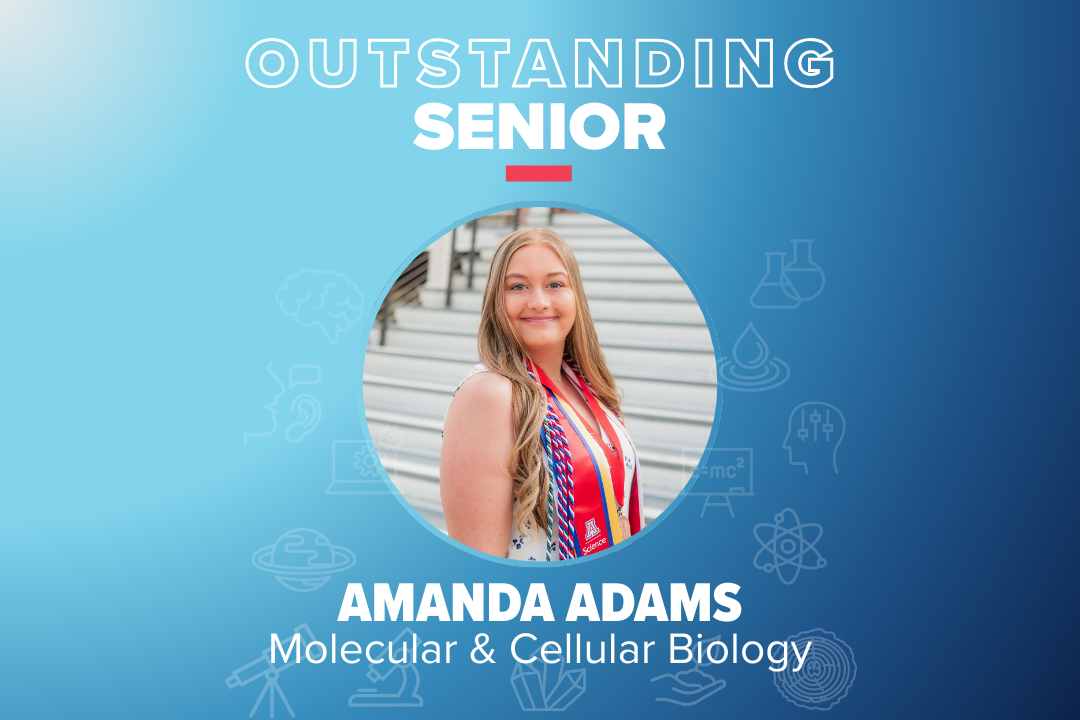 Amanda Adams Named Outstanding Senior in Molecular and Cellular Biology