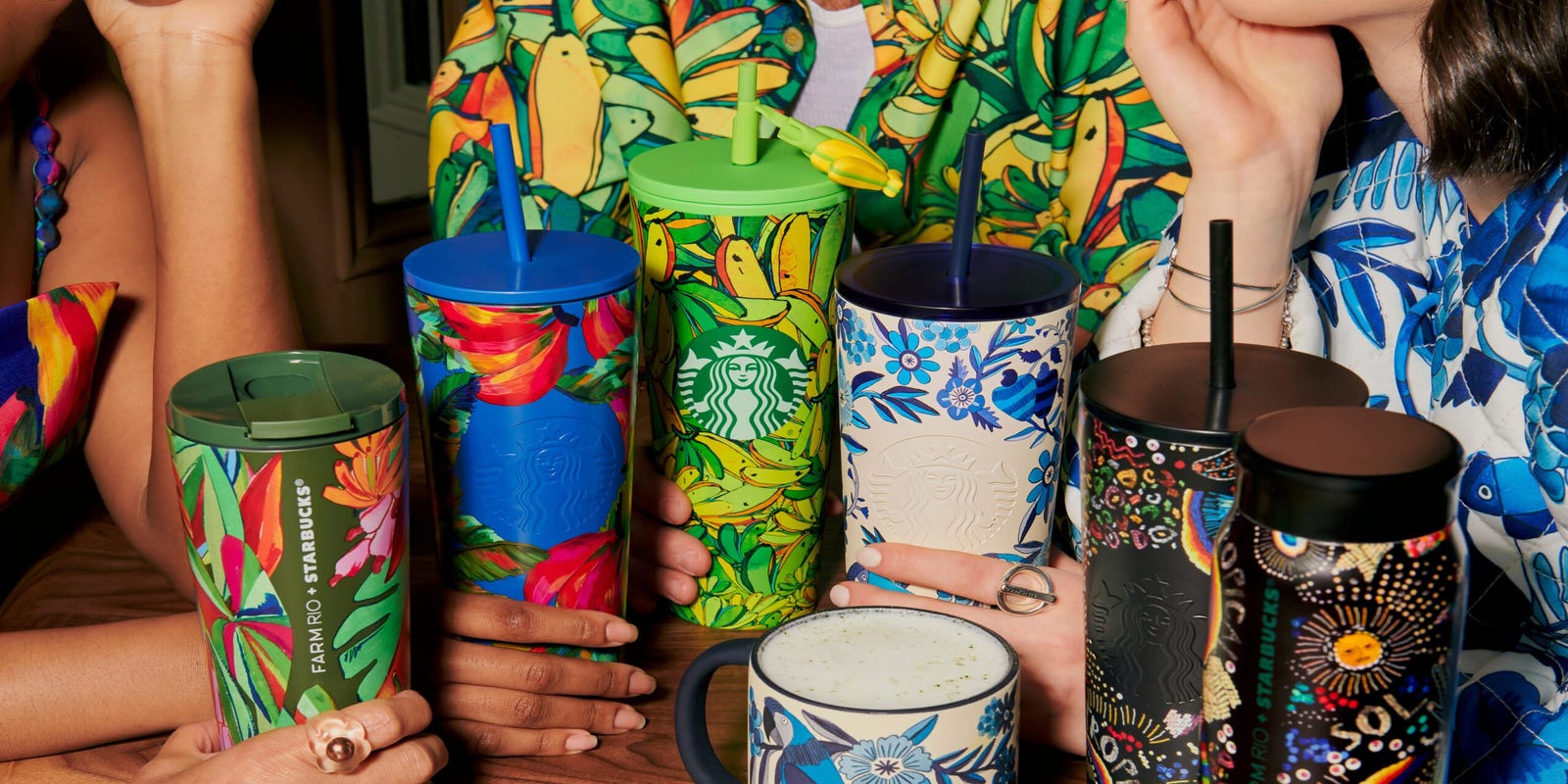 Starbucks Launches Limited-Edition Farm Rio Merchandise Collection Starbucks Launches Limited-Edition Farm Rio Merchandise Collection