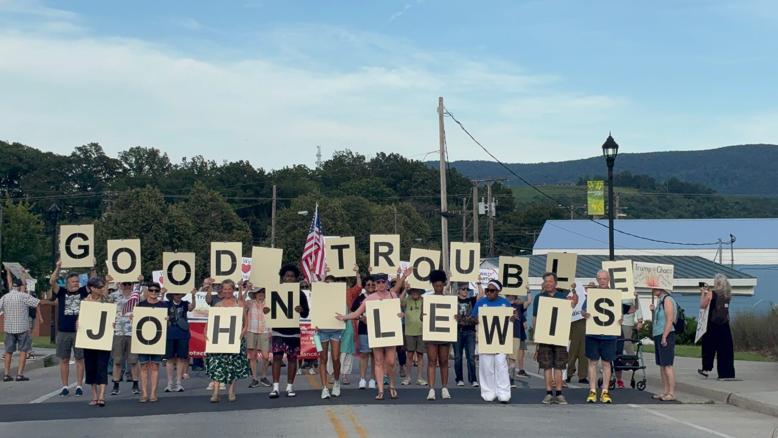 Local Democrats Honor John Lewis While Protesting Healthcare Cuts Local Democrats Honor John Lewis While Protesting Healthcare Cuts